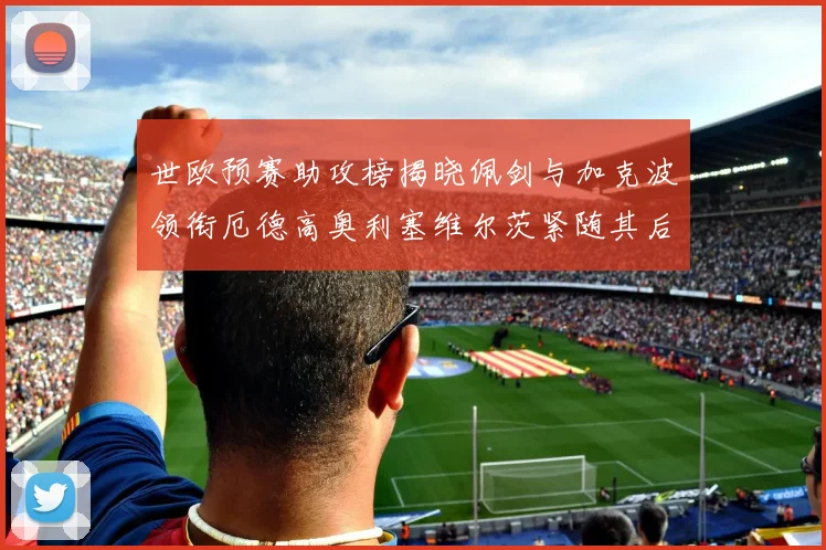 世欧预赛助攻榜揭晓佩剑与加克波领衔厄德高奥利塞维尔茨紧随其后