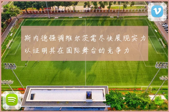 斯内德强调维尔茨需尽快展现实力以证明其在国际舞台的竞争力